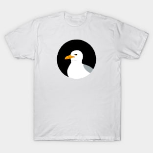 Annoyed Seagull in Circle T-Shirt
